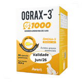 Ograx 3 1000 30cáp Suplemento Alimentar Cães E Gatos Avert