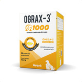 Ograx 3 1000 Avert Suplemento Cães E Gatos 30 Capsúlas