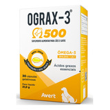 Ograx 500mg Avert C 30 Comprimidos Omega 3