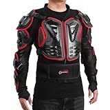 OHMOTOR Jaqueta Protetora Para Motocicleta Armadura Masculina Protetor De Coluna De Peito Equipamento De Proteção Para Motociclismo Moto E Sujeira Vermelho XX Large 3X Large