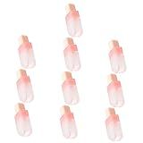 OHPHCALL 10 Pcs Tubo De Brilho Labial Recipiente De Plástico Transparente Suprimentos De Brilho Labial Brilho Labial Em Massa De Óleo Labial Viagem Sorvete Abdômen Corretivo