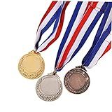 OHPHCALL 3 Peças Medalhas De Prêmio De 1 Lugar Medalhas De Futebol Medalhas De Troféu Medalhas De Bronze Medalhas Vencedoras Medalhas Vencedoras Medalhas De Ouro Medalhas Vencedoras De Bronze