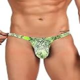 ohyeahlady calcinha dental masculina cueca cobra cintura baixa shorts quentes lingerie masculina tanga macia costas verde