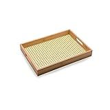 Oikos Bandeja De Bambu Com Palinha Retangular 48cm