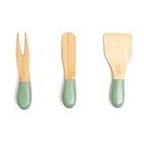 Oikos Jogo De Utensílios Para Queijos E Antepastos De Bambu 3 Peças