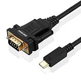 OIKWAN Cabo Adaptador De Porta Serial USB Tipo C Para RS232 DB9 Chipset FTDI Suporta Windows 11 10 8 7 E Mac Linux