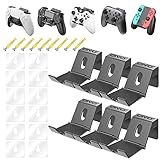 OIVO Suporte De Parede Para Controle De PS3 PS4 PS5 Xbox 360 Xbox One S X Elite Series S Series X Controlador Pro Suporte De Parede Dobrável Para Controle De Videogame E Fones De Ouvido Pacote Com 6