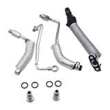 OKAY MOTOR Linha De Alimentação De óleo Turbo E Linha De Retorno De óleo Tubo De Alimentação De Refrigerante Turbo E Tubo De Retorno De Refrigerante Para Buick Encore Chevrolet Cruze Sonic Trax 1 4L