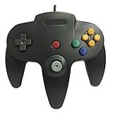 Old Skool Joystick Clássico Com Fio Compatível Com O Sistema De Jogos Nintendo 64 N64 - Preto