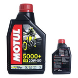Oleo 1 Litro Motul 20w 50 5000 4t Semi Sintetico Moto Honda