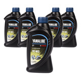 Óleo 2 Tempos Motor Popa Yamalube Tc w3 1 L Kit C 5 Unidade