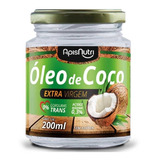 Óleo De Coco Extra Virgem 200ml Apisnutri Vidro Sem Glúten