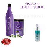 Oleo De Coco + Kit Violux Adlux Matizador Completo Loiras