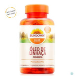 Oleo De Linhaça Orgânica 1 000mg 120 Cáps Sundown Lignana Sabor Sem Sabor