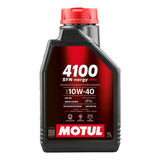 Óleo De Motor Auto Motul 4100 10w40 Turbolight Sintético 1l