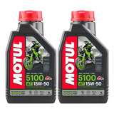 Óleo De Motor Motul 5100 15w50 4t Semi Sintético 2 Litros