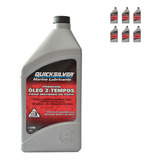 Óleo De Motor Quicksilver 2 Tempos Tc w3 2 Tempos Para Veículos Náuticos 1 Kit De 6 Unidades X 1l 1l