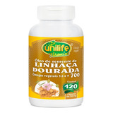 Óleo De Semente De Linhaça Dourada 120caps Unilife Sabor Sem Sabor