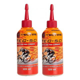 Óleo Lubrificante Tec 50 Bio Cera Bike 2 Unid 120ml Tec Tire