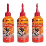 Óleo Lubrificante Tec 50 Bio Cera Bike 3 Unid 120ml Tec Tire