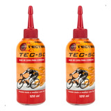 Óleo Lubrificante Tectire Tec 50 Bio Cera Bike 2 Unid 120ml