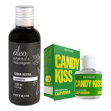 Óleo Massagem Relaxante Kamasutra E Gel Beijavel Caipirinha