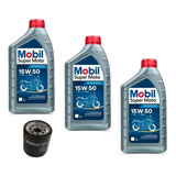 Óleo Mobil Filtro Kawasaki Ninja 300 15w50 Mahle Z300 Z