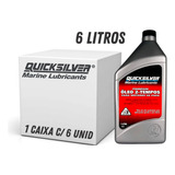 Óleo Motor Popa 2 Tempos Quicksilver Tc w3 Caixa C 6 Litros