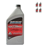 Óleo Motores De Popa 2t Quicksilver Tcw3 1 Litro Kit C 4