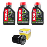 Óleo Motul 3un 10w 40 4t 5100 Filtro Mahle Z400 Ninja 300