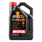 Óleo Motul 8100 Sintético 5w 40 Sintético X cess Gen2 4l 