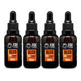 Óleo Para Barba Fox For Men 30ml Ótima Fragrância Kit 4 Unid