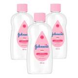 Óleo Puro Hidratante Johnsons Baby Hidratação 200ml 3 Uni