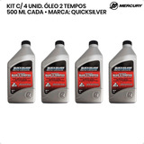 Óleo Quicksilver Tcw3 2 Tempos 500ml Kit C 4