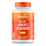 Óleo Semente Abóbora Prensado A Frio 80caps 1000mg Biogens Sabor Neutro