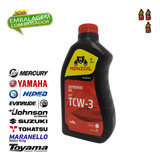 Óleo Tcw3 Menzoil Motores Popa Johnson Evinrude 2t Kit 3 Lts