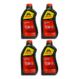 Óleo Tcw3 Menzoil Para Motores Popa Mercury 2t Kit 4 Litros
