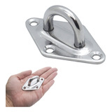 Olhal Aço Inox Suporte Base Losango Barco Ø8mm Cap 400kg