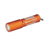 OLIGHT 90 Lúmens I3E EOS AAA Lanterna Compacta Chaveiro Lanterna EDC Lanterna Para Noite Camping Laranja Vibrante 