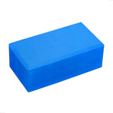 Om Joy Bloco De Yoga Pilates Tijolo Bloquinho Para Suporte Alta Densidade 500g Eva Cor Azul aço