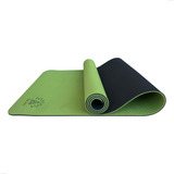 Om Joy Tapete Yoga Mat Tpe 183x61cm Verde E Preto