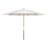 Ombrelone Central Redondo 2 40 Metros Solasol Sungap Cores De Lona Branco