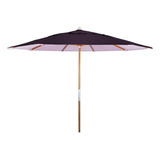 Ombrelone Central Redondo 300 Metros Solasol Sungap Sem Abas Cor Roxo Liso