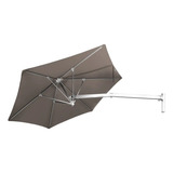 Ombrelone Parede 3m Preto C Braço 1 85m capa frete Gr
