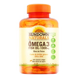 Ômega 3 Sundown Importado 320 Caps 1000 Mg Fish Oil Peixe