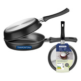 Omeleteira Tramontina Antiaderente Starflon Grafite 20cm