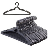 On Cabides Kit 100 Cabides Pretos Reforçados Antideslizante