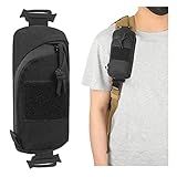 ONE WVW PIN Bolsa De Acessórios Para Alça De Ombro Bolsa Tática Molle Multifuncional Bolsos De Ferramentas Militares EDC Para Cinto Bolsas Compactas Para Caça Esportiva Ao Ar Livre Preto 