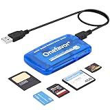 Onefavor Leitor De Cartões SmartMedia Adaptador Universal Multicartão USB Multifuncional Slim Hub Ler Smart Media SD XD CF MMC MS Pro Duo Leitor De Cartões De Memória Flash Para Windows Mac 