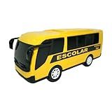 Ônibus De Brinquedo Em Miniatura Diverbus Infantil 21 Cm Escolar Amarelo